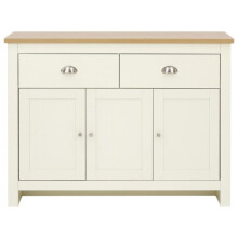 Lancaster Cream & Oak Top 3 Door 2 Drawer Sideboard