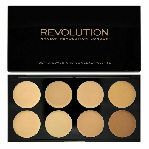 Makeup Revolution Cover and Conceal Palette Contour Highlighter Light