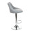 Faux Leather Bar Stools (Grey) 8