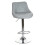 Faux Leather Bar Stools (Grey) 6