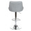 Faux Leather Bar Stools (Grey) 7