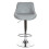 Faux Leather Bar Stools (Grey) 5