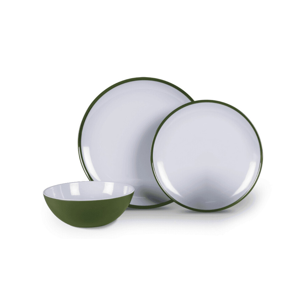 (Fern Green) 12 Piece Melamine Set