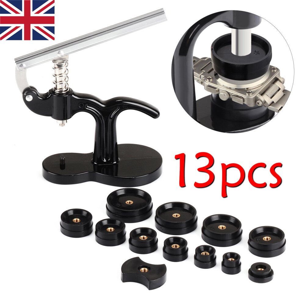13PCS Watch Back Case Press Opener Glass Closer Fitting Repair Tool