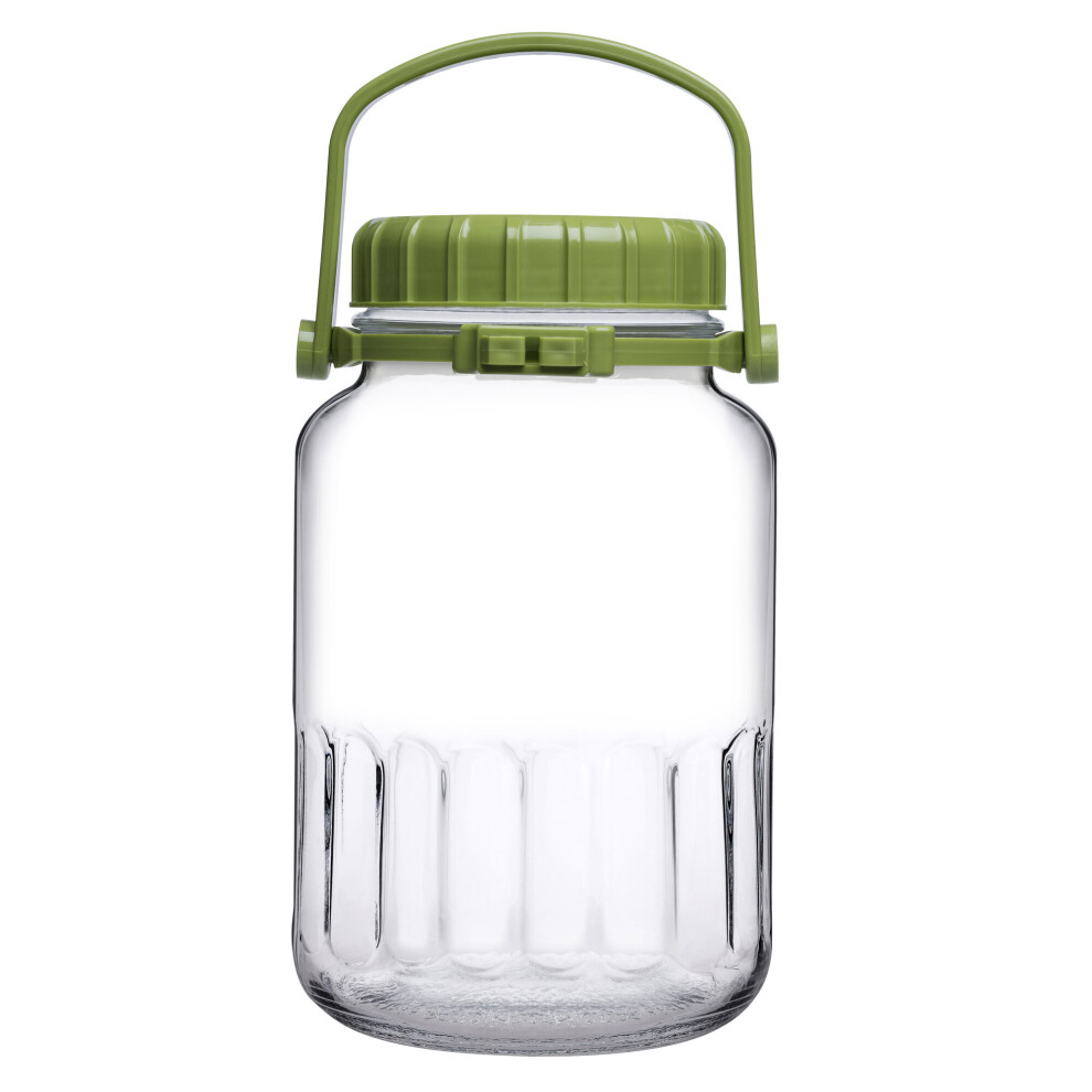 (5 Litres, 2) Pasabahce Glass Food Jar Airtight Container