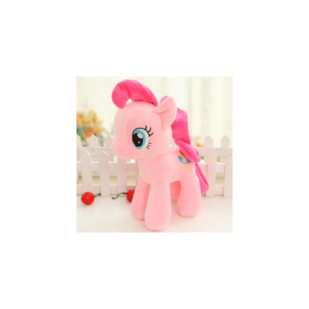 (Pinkie Pie) 25cm My Little Pony Large Stuffed Plush Soft Teddy Doll Toys Kids Birthday Gifts