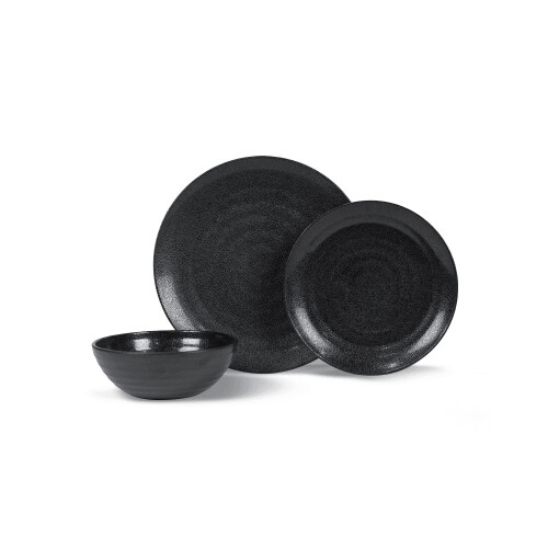 Ebony 12 Piece Melamine Set