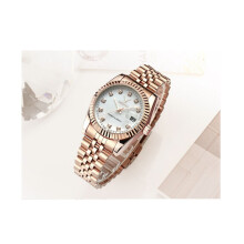 (White) Ladies Watch Rose Gold White Red Green Blue Green Women Woman Smart Watches Present
