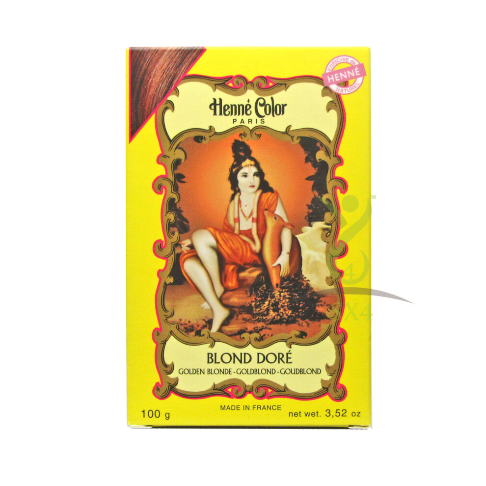 Gold Blonde Natural Henna Hair Colour Powder Permanent Colouring Mix-image-OPC-P725YV9-NEW