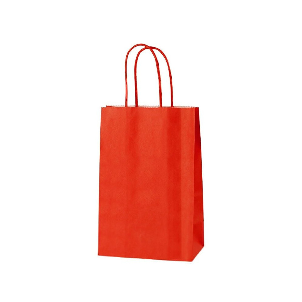 Thepaperbagstore (Red, 40) Extra Small Twist Handle Paper Party Bags - Choose Your Colour And Quantity