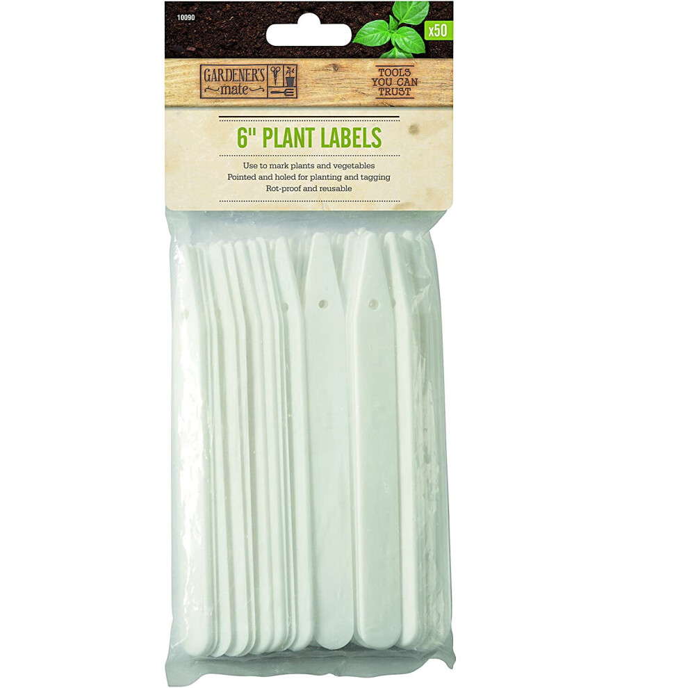 Gardman White Gardening Tool 15 cm Plant Labels