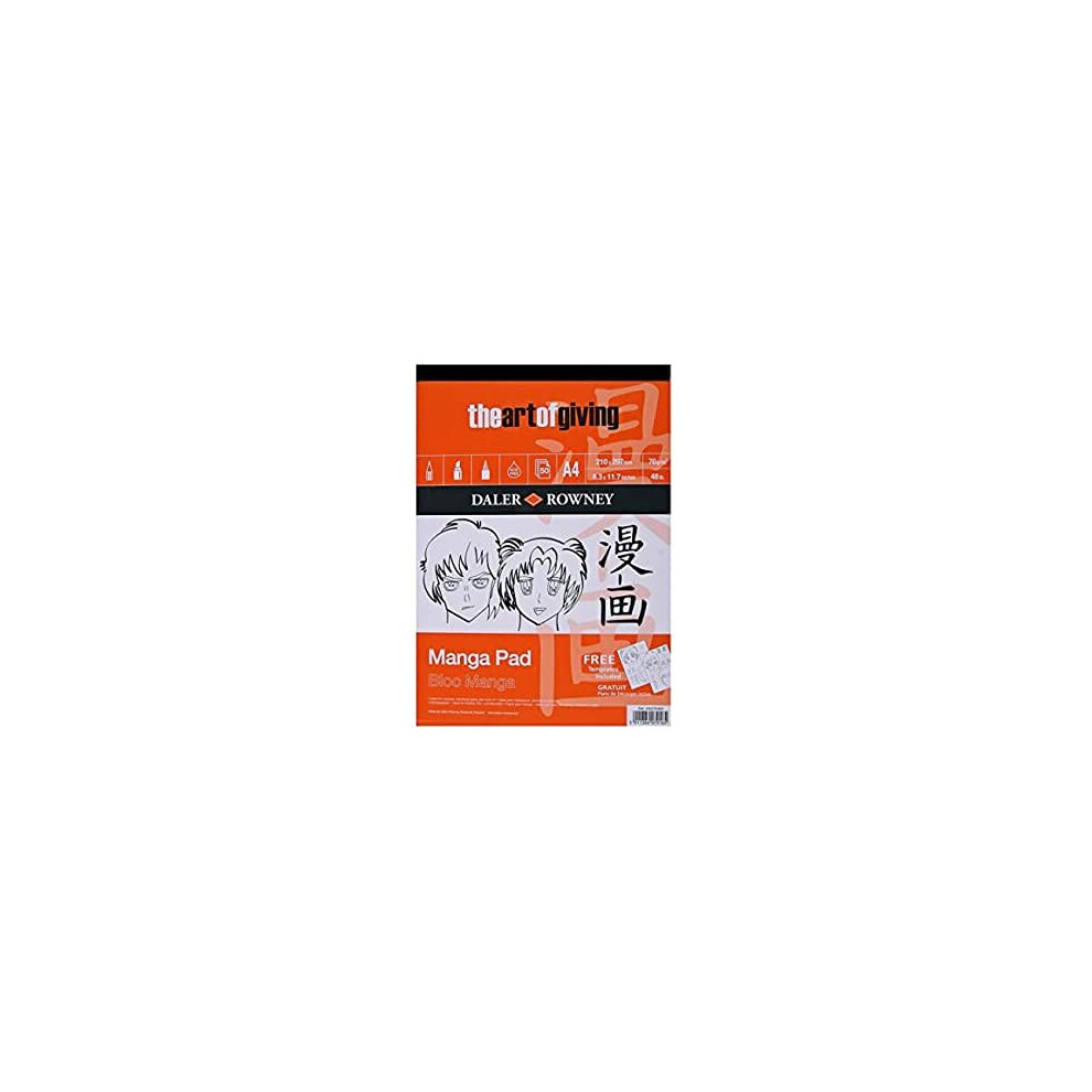 Daler Rowney Manga Paper Pad A4 Size 50 Sheets