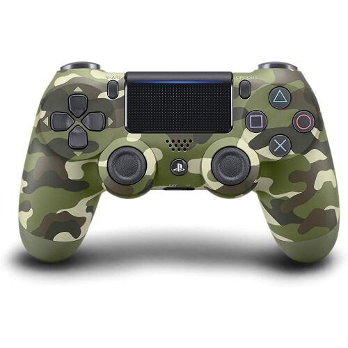 Playstation PS4 DualShock 4.0 V2 Green Camo Controller - PlayStation Official