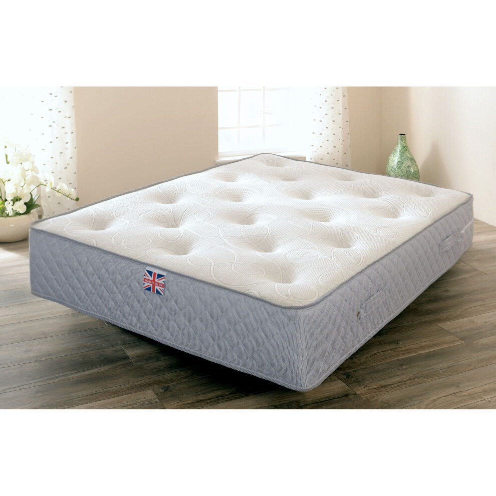 (3ft Single) Woollen Knitted Pocket Sprung Memory Foam Mattress