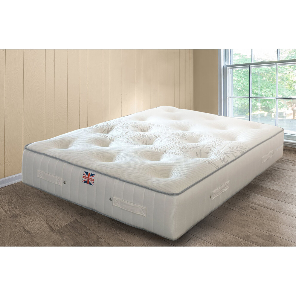 (5ft Kingsize) Bamboo Pocket Sprung & Memory Foam Wool Mattress-image-OPC-P726PJW-NEW