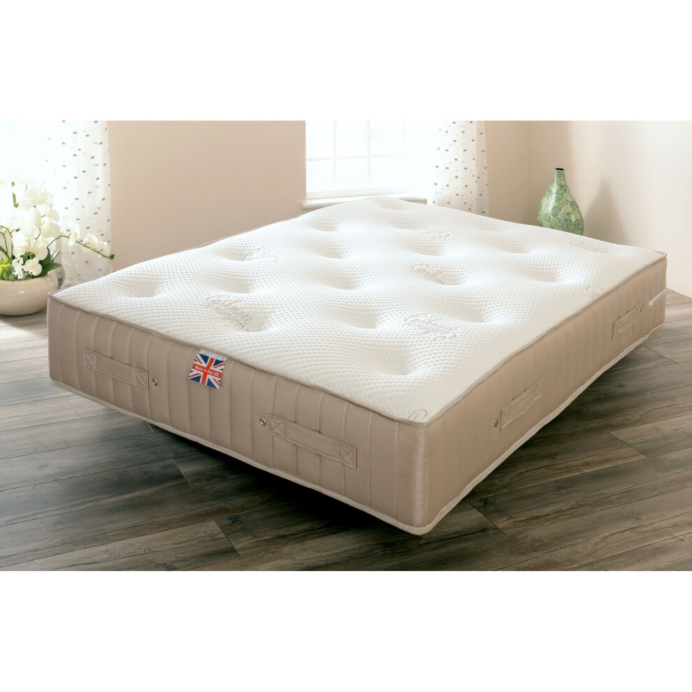 (5ft Kingsize) Luxury Wool Memory Foam & Pocket Sprung Cashmere Mattress