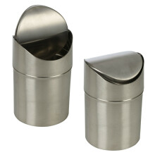 Stainless Steel 1.5L Small Recycling Bin Swing Lid