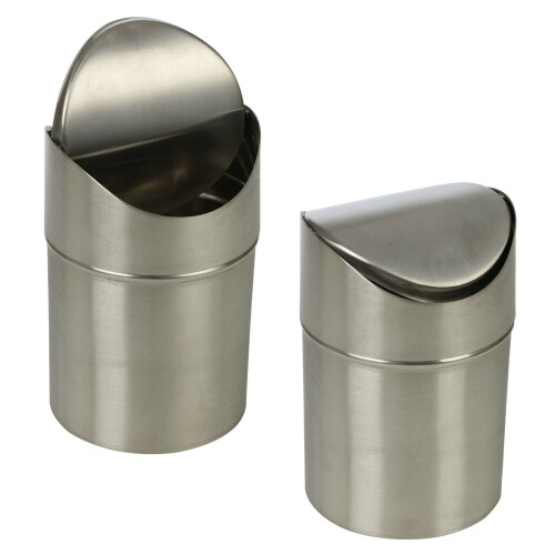 URBN Living Stainless Steel 1.5L Small Recycling Bin Swing Lid