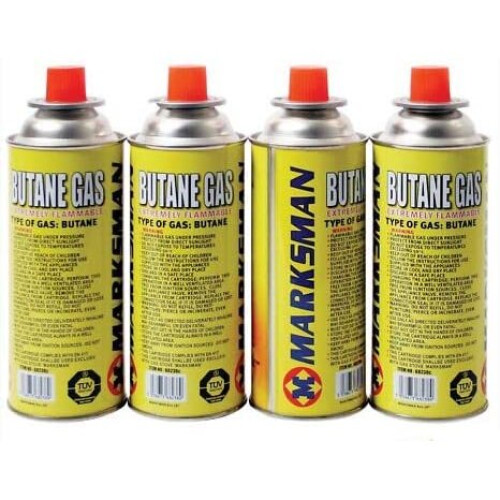 4 Butane Gas Bottles Canister Camping Heater Cooker BBQ
