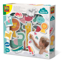 Giocattolo da bagno - SES - Animali da bagno Safari junior in schiuma - 14 pezzi - Verde - Unisex