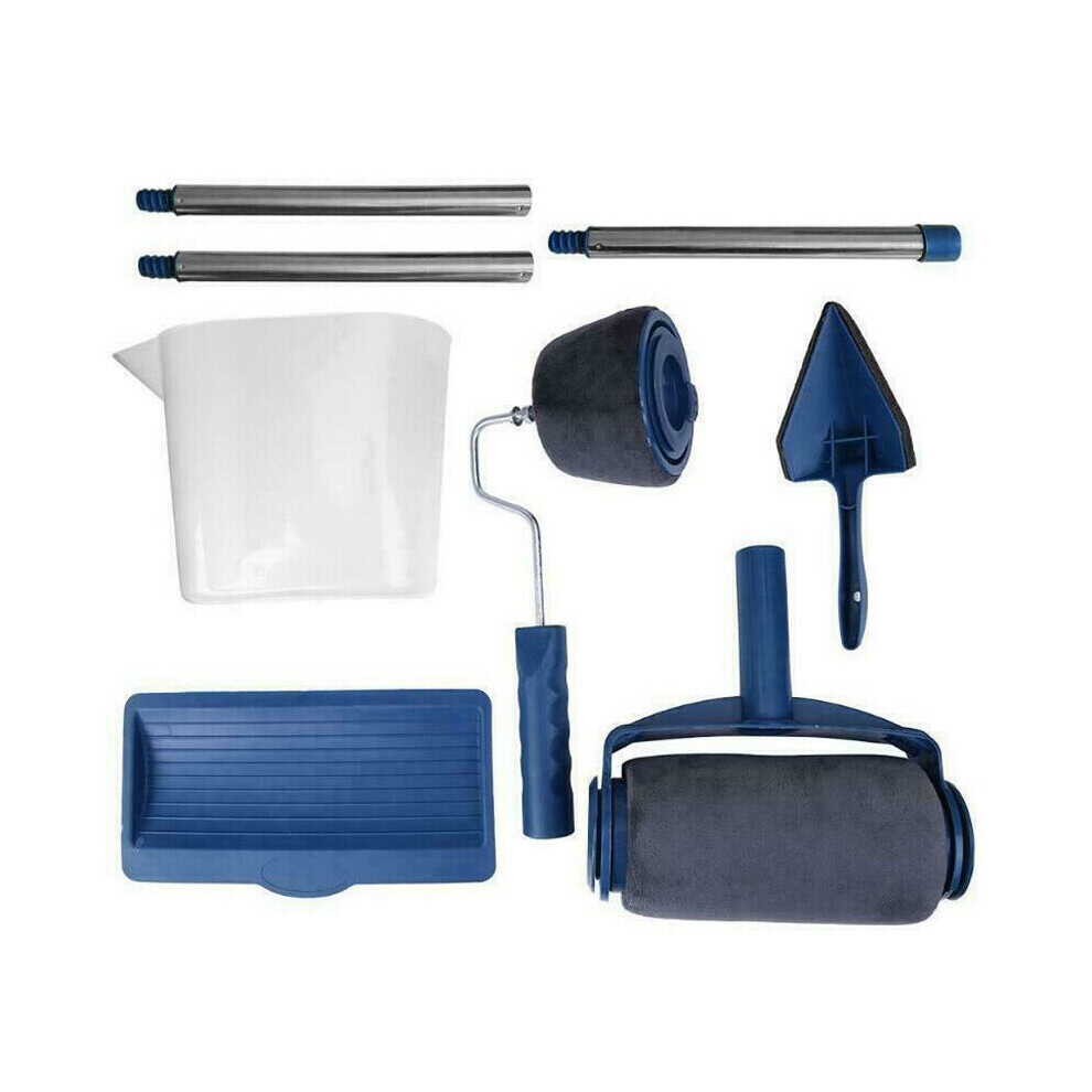 (8Pcs) 5/8Pcs Paint Runner Pro Brush Set Multifunctional Paint Roller Brush Kit Wall 683546797711