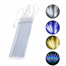 (Colorful) 144 LED Lights Meteor Shower Rain 8 Tube Tree Outdoor Light Lamp Xmas Decor