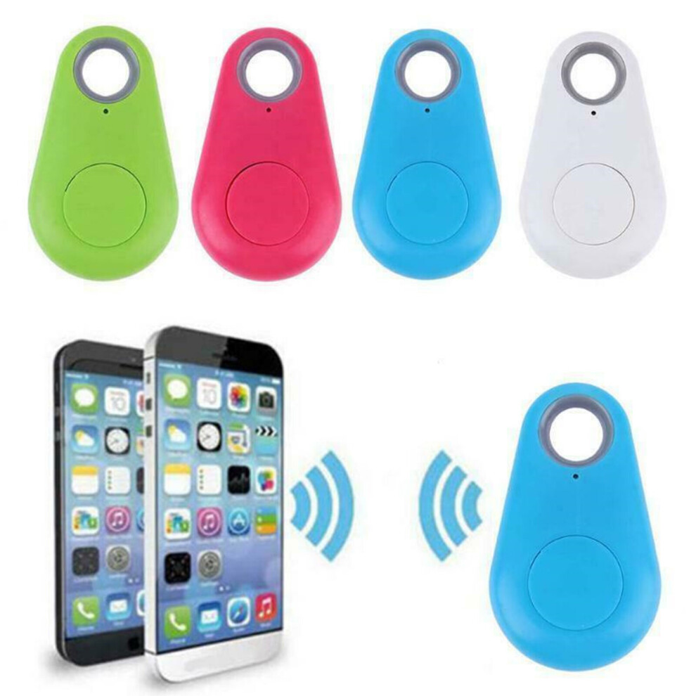 (White) Smart Bluetooth GPS Tracker Locator Key Finder Tag Alarm For Pet Child Wallet Car
