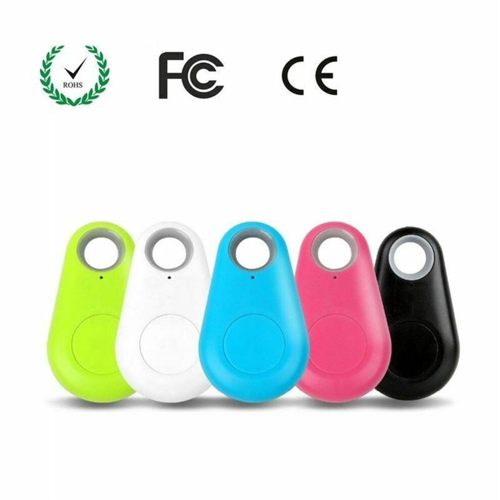 (Pink) Mini Smart Bluetooth Anti Lost Key Finder GPS Trackers Locator Alarm Tag For Pet Child Wallet Car