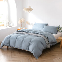 (Grey, King) 100% Poly Cotton Set Fitted Bed Sheet