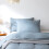 (Grey, King) 100% Poly Cotton Set Fitted Bed Sheet 4
