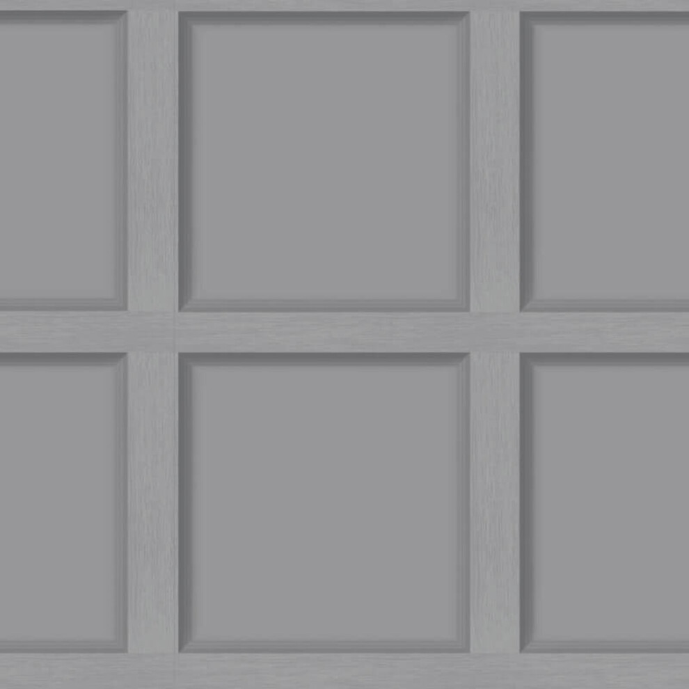 (Grey 12981) Holden Decor Modern Wood Panel 3D Effect Wooden Panelling Wallpaper Feature Wall 10M Roll 5022976129818
