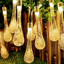 (warm ) Solar Garden String Lights 30 LED Outdoor Garden Party UK