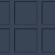 (Navy Blue 12980) Holden Decor Modern Wood Panel 3D Effect Wooden Panelling Wallpaper Feature Wall 10m Roll