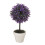 (Medium, Purple ) 2pc Outdoor Artificial Boxwood Ball Trees 1