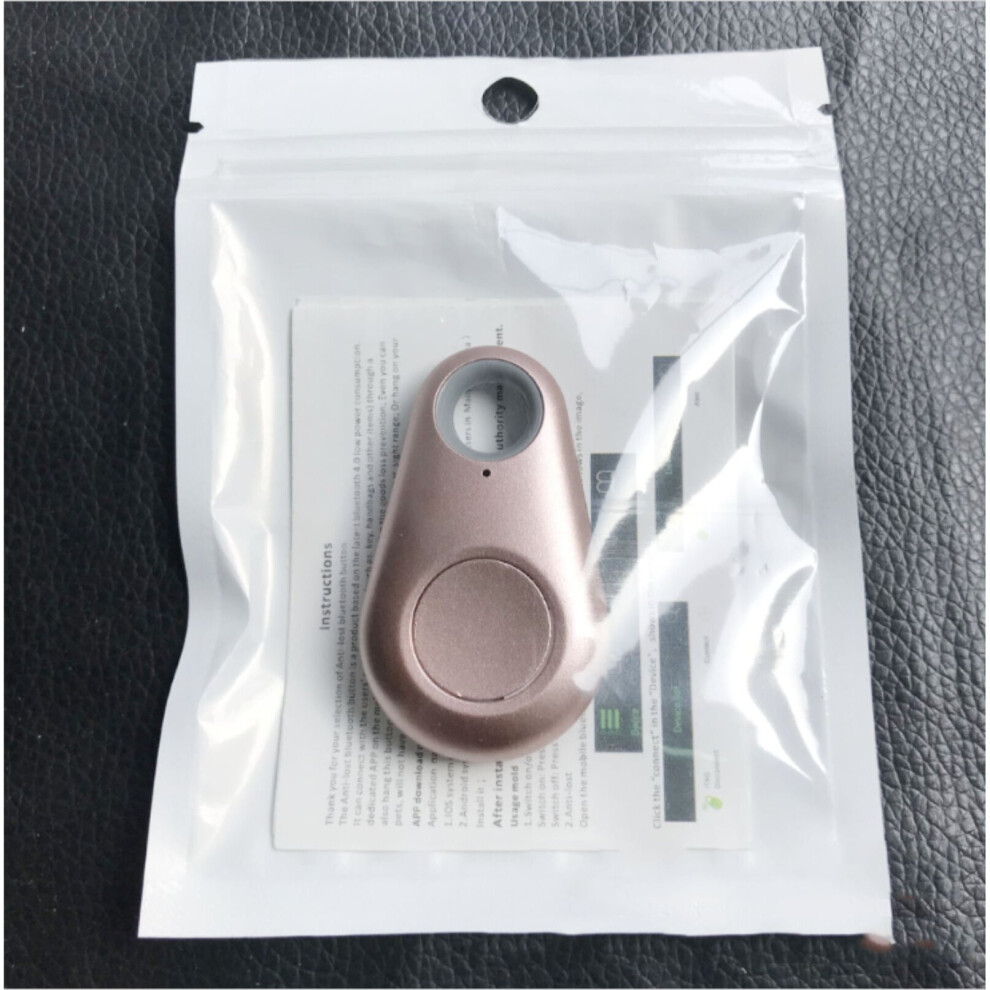 (Rose Gold) Bluetooth Anti Lost Key Finder GPS Trackers Locator Alarm Tag