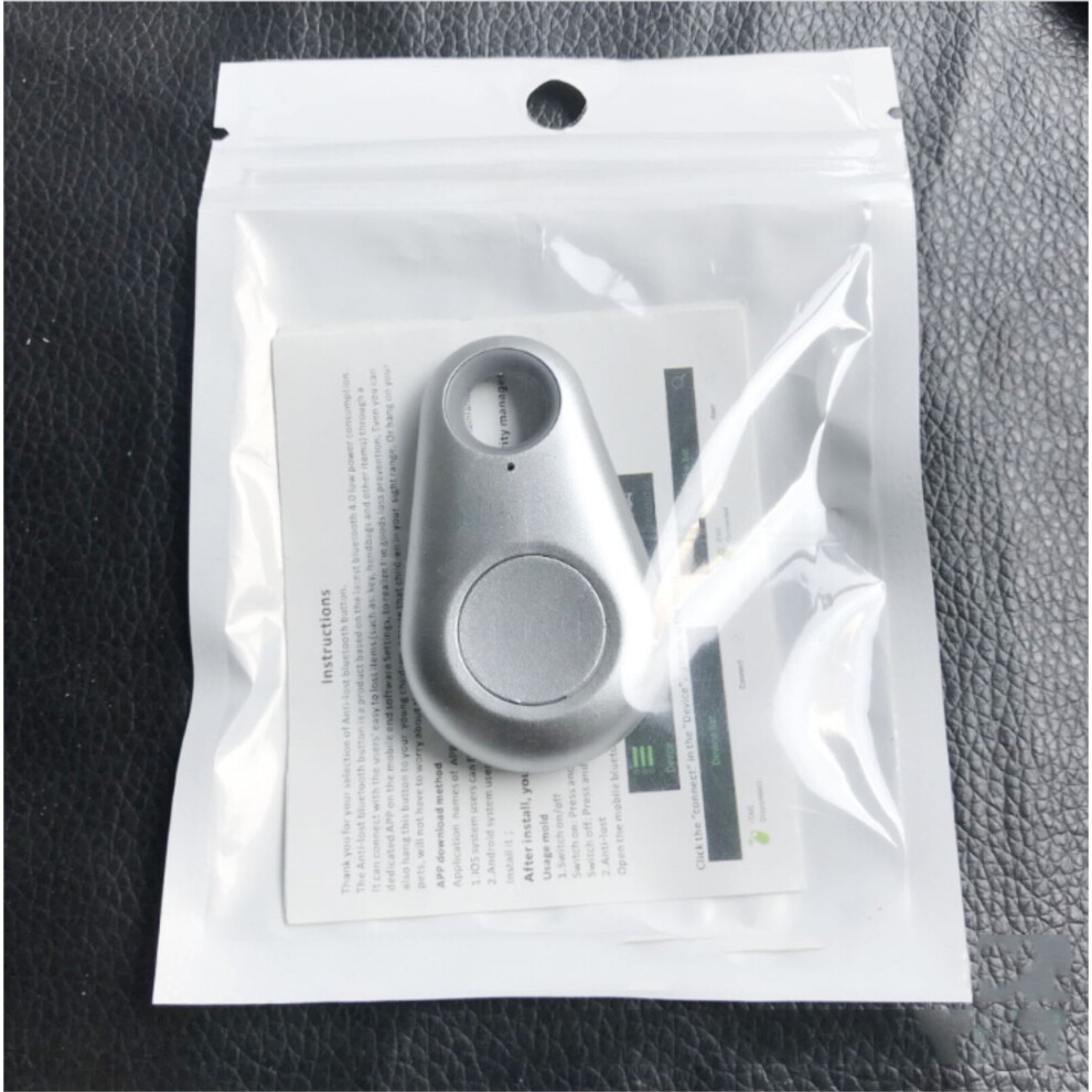 (Sliver) Bluetooth Anti Lost Key Finder GPS Trackers Locator Alarm Tag