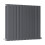 PlumbGalaxy (600 x 750mm Double, Anthracite) Flat Panel Designer Radiator 2