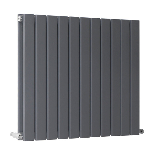 PlumbGalaxy (600 x 750mm Double, Anthracite) Flat Panel Designer Radiator 1