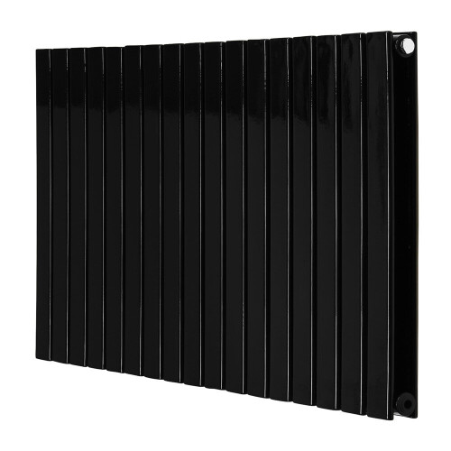 PlumbGalaxy (600 x 1158mm Double, Black) Flat Panel Designer Radiator 1