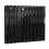PlumbGalaxy (600 x 750mm Double, Black) Flat Panel Designer Radiator 3