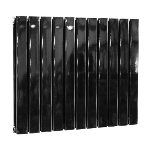PlumbGalaxy (600 x 750mm Double, Black) Flat Panel Designer Radiator 2