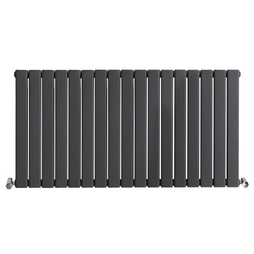 PlumbGalaxy (600 x 1158mm Double, Anthracite) Flat Panel Designer Radiator 2