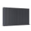 PlumbGalaxy (600 x 1158mm Double, Anthracite) Flat Panel Designer Radiator 2