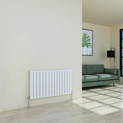 PlumbGalaxy (600 x 1022mm Double, White) Flat Panel Designer Radiator