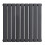 PlumbGalaxy (600 x 614mm Double, Anthracite) Flat Panel Designer Radiator 3