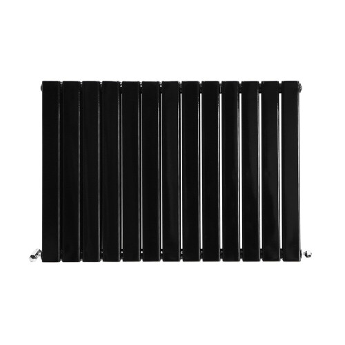 PlumbGalaxy (600 x 886mm Double, Black) Flat Panel Designer Radiator 2