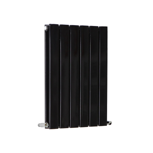 PlumbGalaxy (600 x 410mm Double, Black) Flat Panel Designer Radiator 1