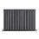 PlumbGalaxy (600 x 886mm Double, Anthracite) Flat Panel Designer Radiator 3