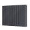 PlumbGalaxy (600 x 886mm Double, Anthracite) Flat Panel Designer Radiator 2