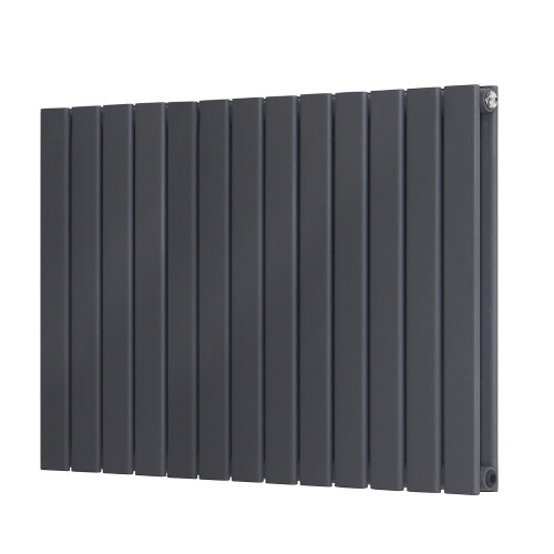PlumbGalaxy (600 x 886mm Double, Anthracite) Flat Panel Designer Radiator 1